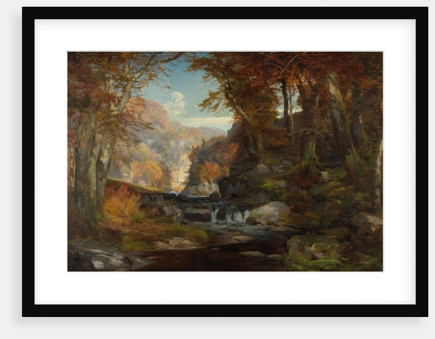 A Scene on the Tohickon Creek: Autumn, 1868 by Thomas Moran