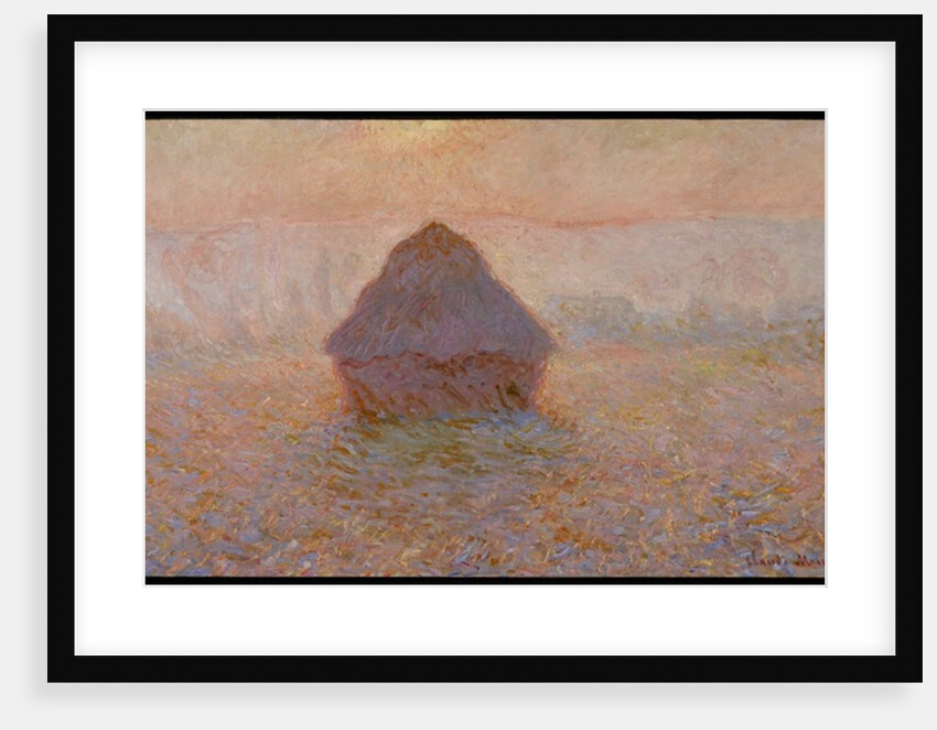 Grainstack, Sun in the Mist, 1891 by Claude Monet