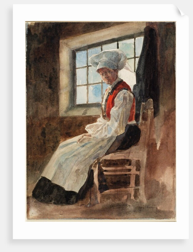 Scandinavian Peasant Woman in an Interior, c.1906 by Alexandre Lunois