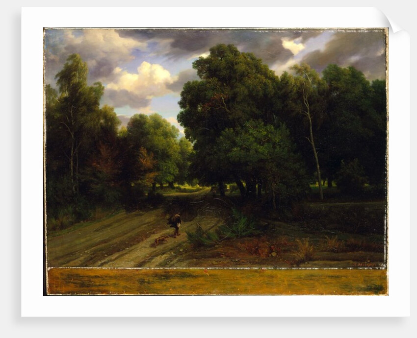 The Crossroads of the Eagle's Nest, Fontainebleau Forest, 1843-44 by Charles Francois Daubigny