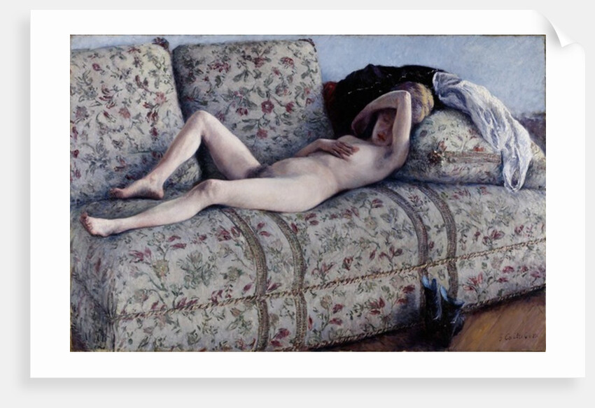 Nude on a Couch, c.1880 by Gustave Caillebotte