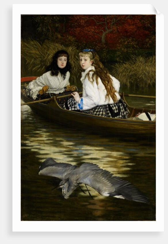 On the Thames, a Heron, c.1871-72 by James Jacques Joseph Tissot