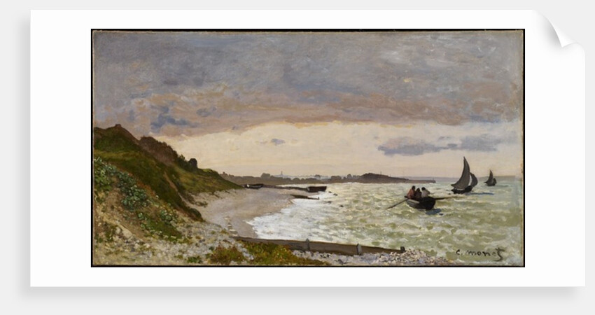 The Seashore at Sainte-Adresse, 1864 by Claude Monet