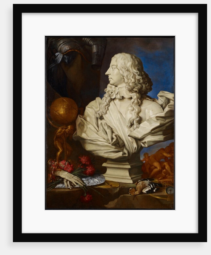 Allegorical Still Life with Bernini's Bust of Francis I d'Este by Francesco Stringa