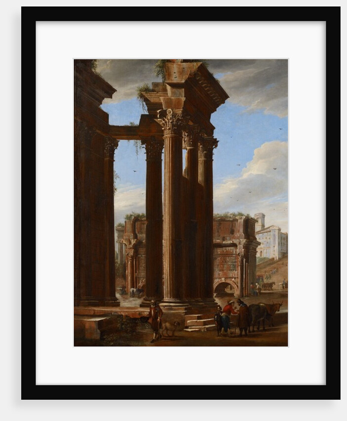 View in the Roman Forum, 1615 by V. & Cerquozzi M. (1602-60) Codazzi