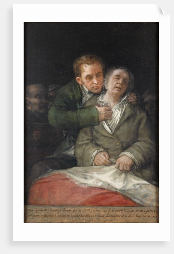 Self-Portrait with Dr. Arrieta, 1820 by Francisco Jose de Goya y Lucientes