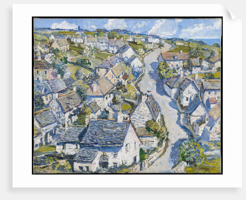 Mining Village in Cornwall, c.1920 by Walter Elmer Schofield