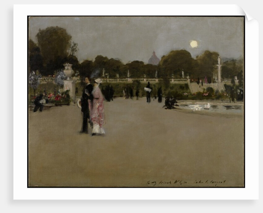 Luxembourg Gardens at Twilight, 1879 by John Singer Sargent
