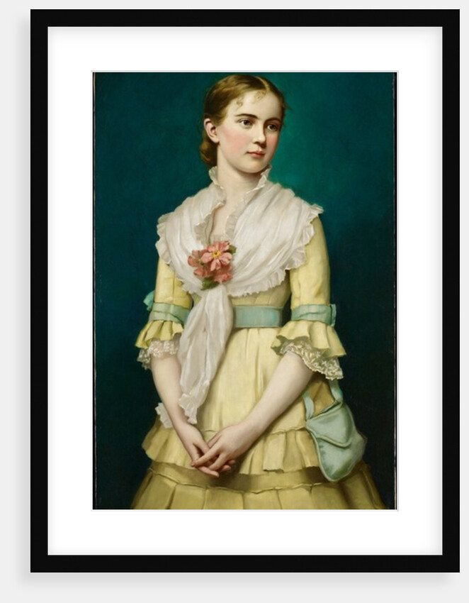 Portrait of a Young Girl, 1881 by George Chickering Munzig