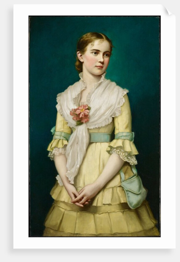 Portrait of a Young Girl, 1881 by George Chickering Munzig