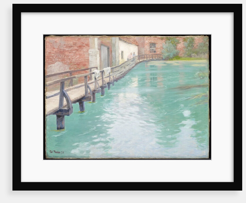 The Mills at Montreuil-sur-Mer, Normandy, 1891 by Fritz Thaulow