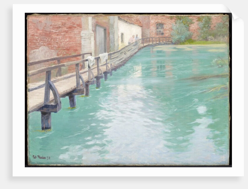 The Mills at Montreuil-sur-Mer, Normandy, 1891 by Fritz Thaulow