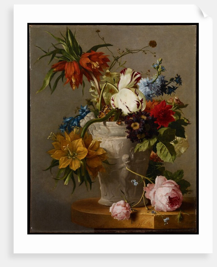 An Arrangement with Flowers, 19th century by Georgius Jacobus Johannes van Os
