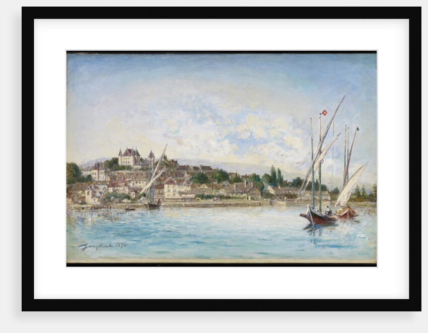 Landscape from Lake Leman to Nyon, 1875 by Johan-Barthold Jongkind