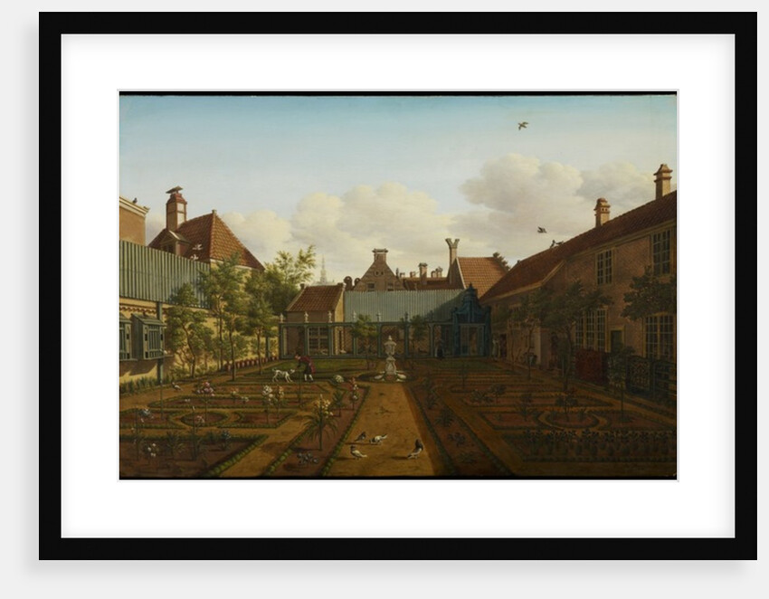 View of a town house garden in The Hague, 1775 by Paulus Constantin La Fargue
