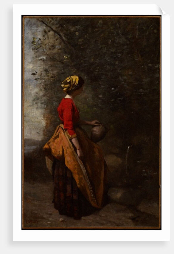 Peasant Girl at the Spring, c.1860-65 by Jean Baptiste Camille Corot
