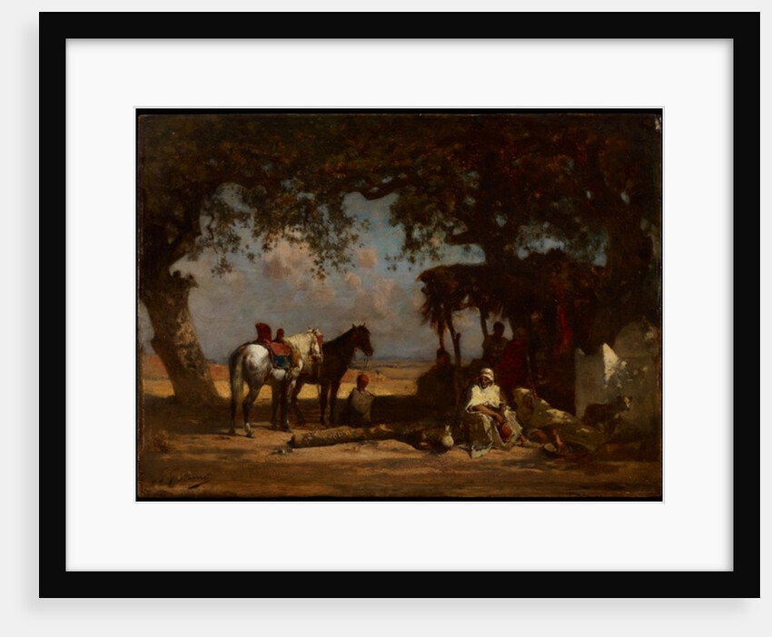 An Arab Encampment, c.1880 by Gustave Guillaumet