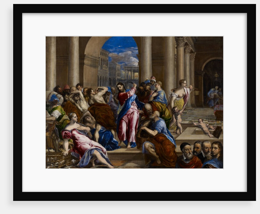 Christ Driving the Money Changers from the Temple, c.1570 by El (1541-1614) Greco
