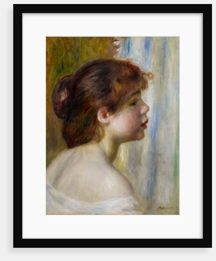 Head of a young woman, late 19th century by Pierre Auguste Renoir