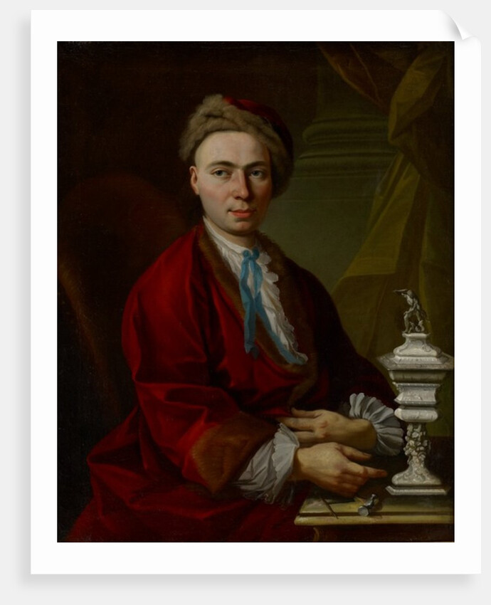 Portrait of the Silversmith Johann Friedrich Baer, c.1770 by Johann Daniel (attr. to) Heimlich