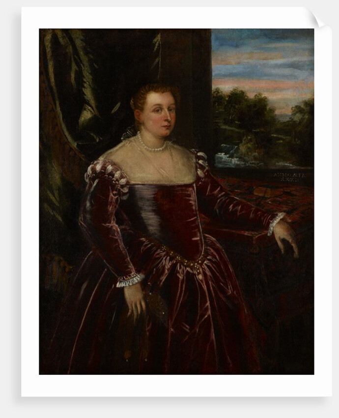 Portrait of Dogaressa Morosina Morosini, 1570-80 by Jacopo Robusti Tintoretto