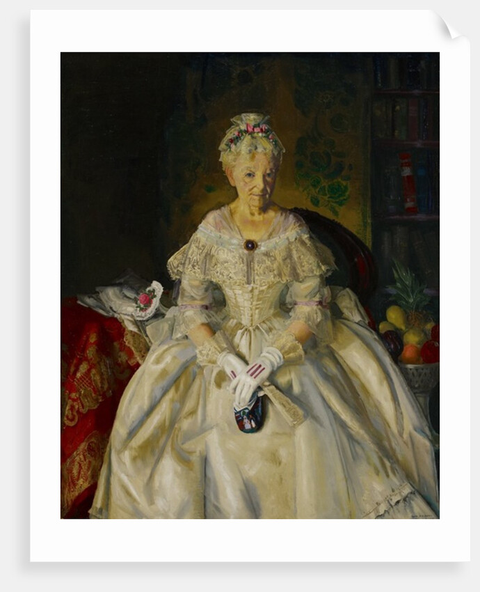 Mrs. T. in Cream Silk, No.2, 1920 by George Wesley Bellows