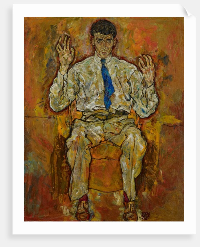 Portrait of Paris von Gütersloh, 1918 by Egon Schiele