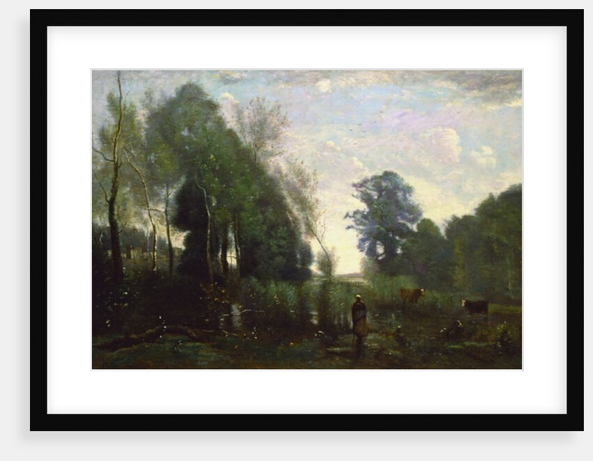 Misty Morning, c.1865 by Jean Baptiste Camille Corot