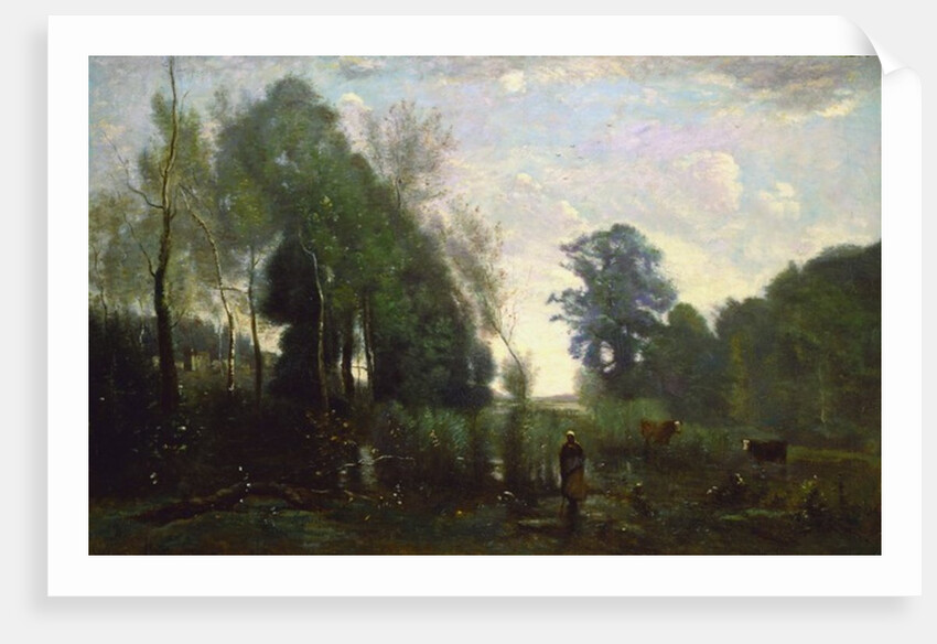 Misty Morning, c.1865 by Jean Baptiste Camille Corot