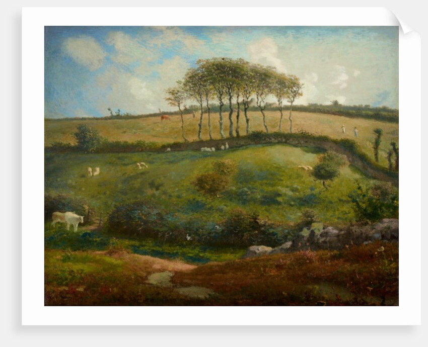 Pasture near Cherbourg, 1871-2 by Jean-Francois Millet