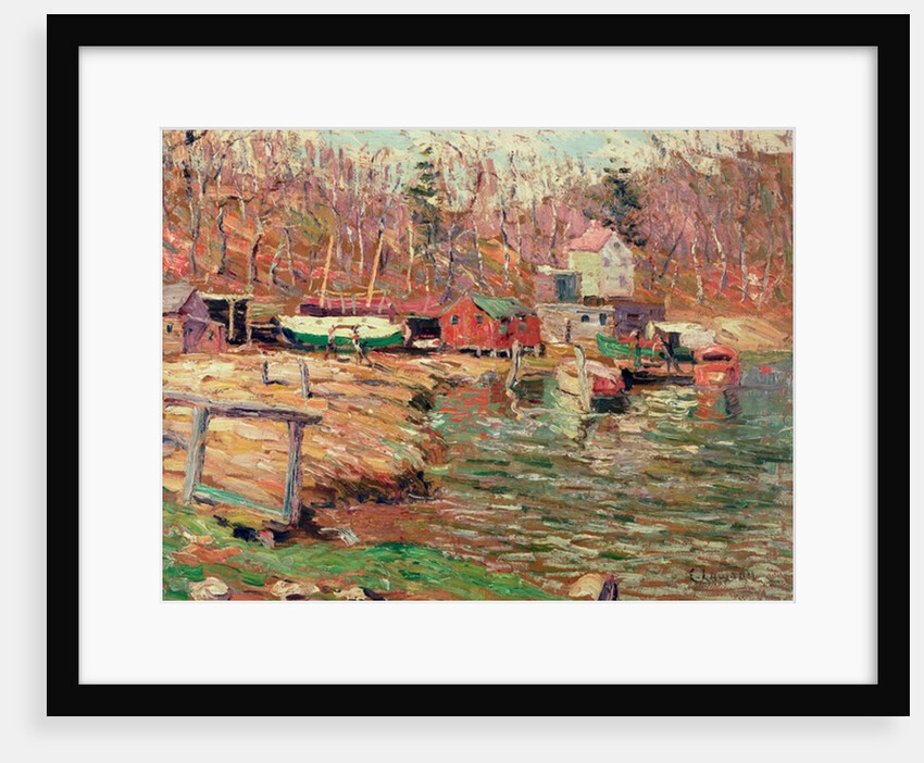 Harlem River Scene by Ernest Lawson