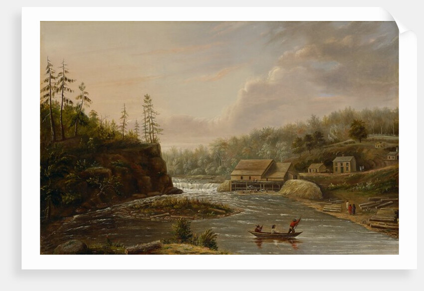 Cheever's Mill on the St. Croix River, 1847 by Henry Lewis