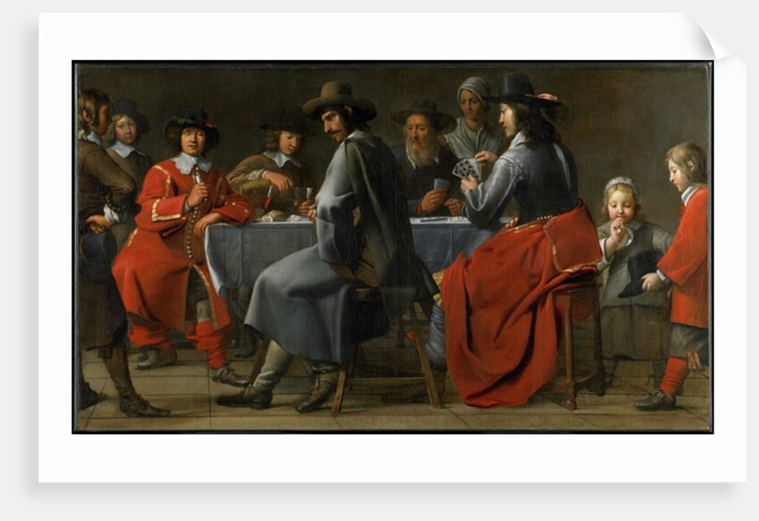 Gathering of Gamblers with Hurdy-Gurdy Player, c.1660 by Master of the Processions