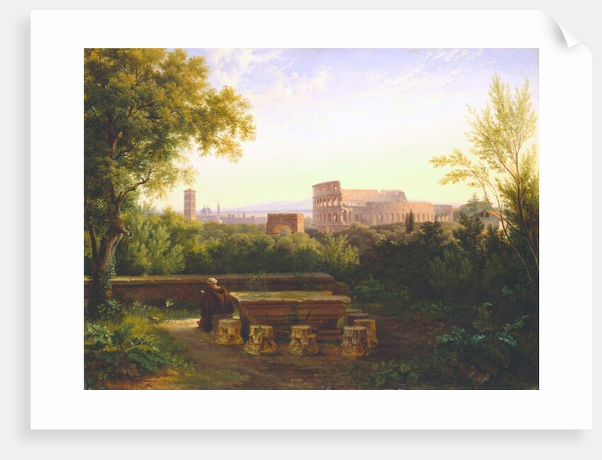 View of the Colosseum from the Orti Farnesiani, 1833 by Antoine Felix Boisselier