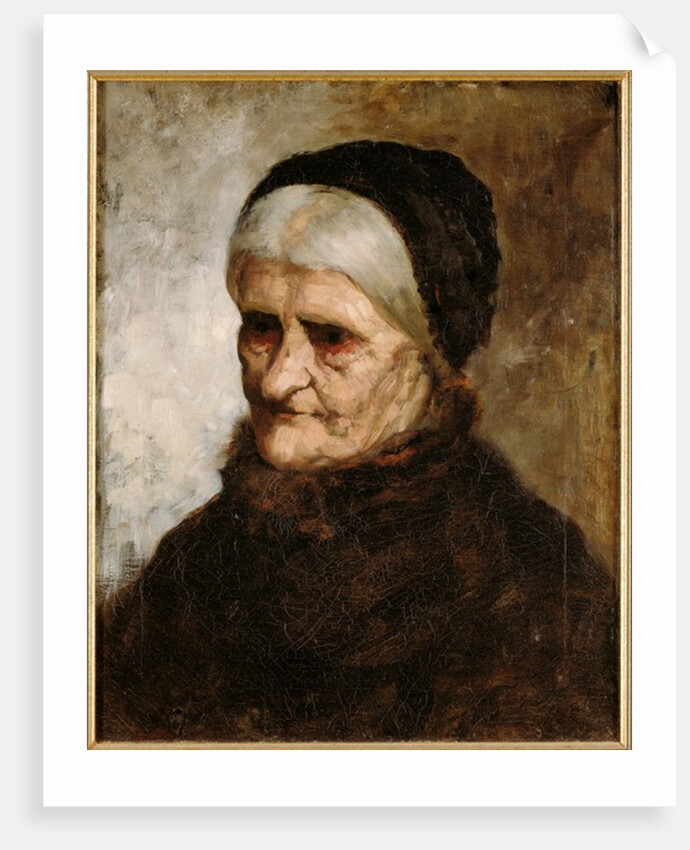 Head of an Old Woman, 1881 by Robert Koehler
