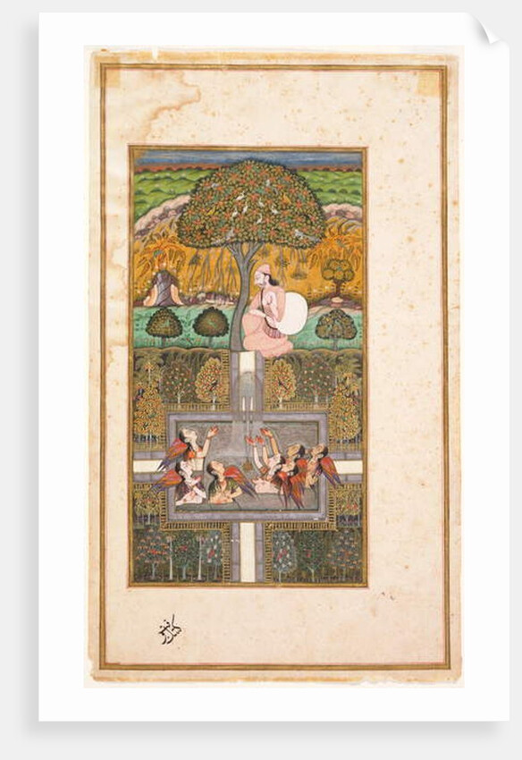 Raja Bikram and the Angels by Nusrati of Bijapur