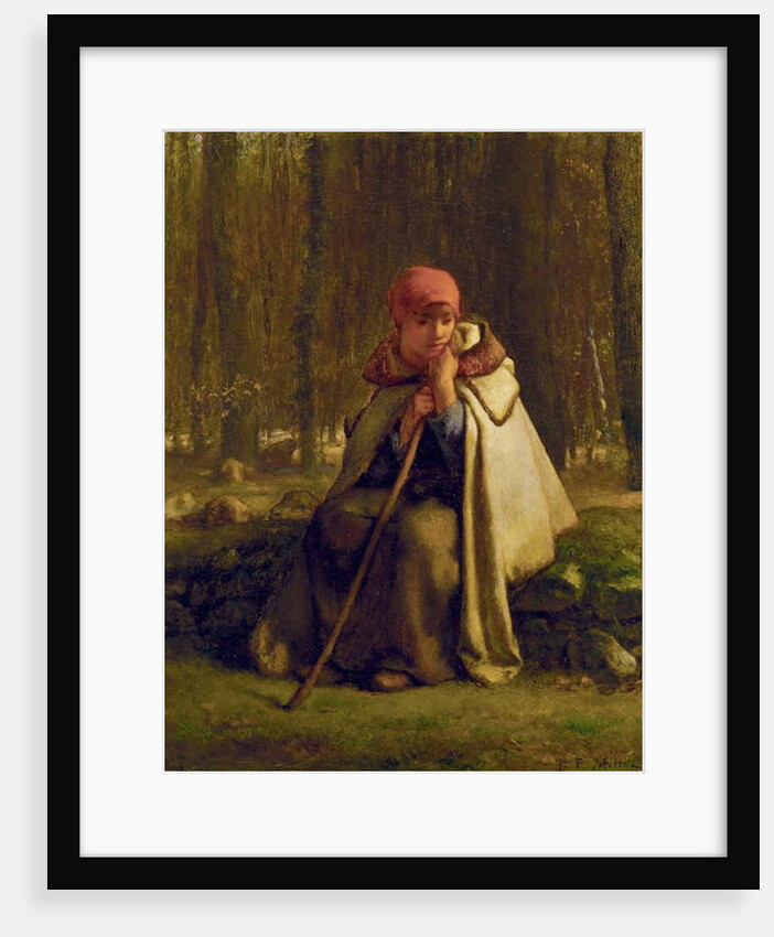 Seated Shepherdess, c.1852 by Jean-Francois Millet