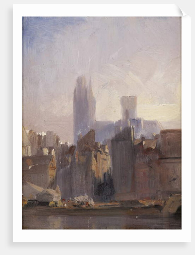 Rouen Cathedral, Sunrise, 1825 by Richard Parkes Bonington