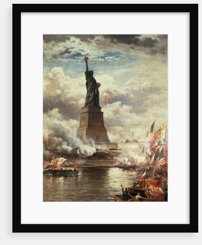 The Unveiling of the Statue of Liberty, Enlightening the World, 1886 by Edward Moran