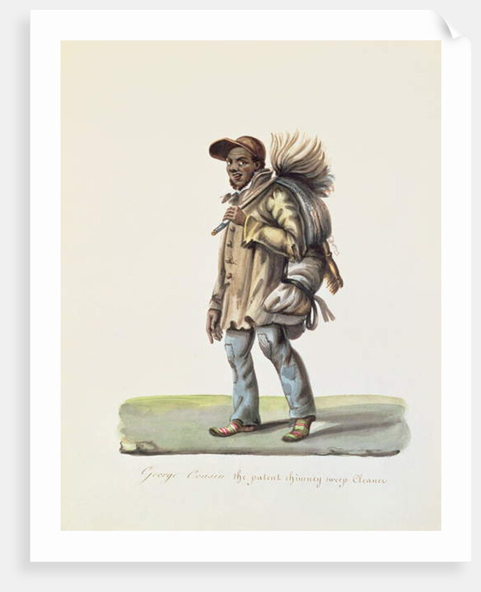 George Cousin, the Patent Chimney Sweep Cleaner by Nicolino Calyo