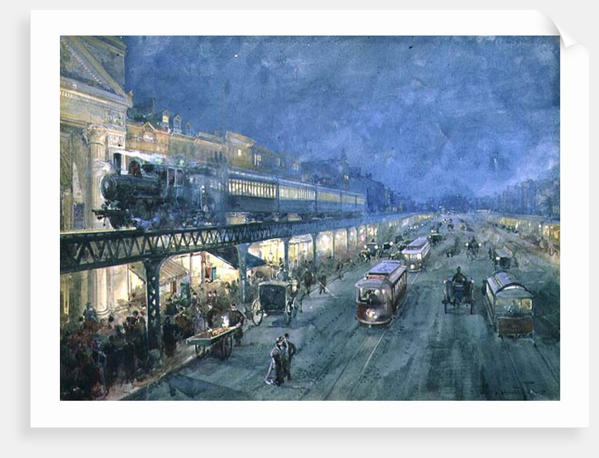 The Bowery at Night, 1895 by William Louis Jnr. Sonntag