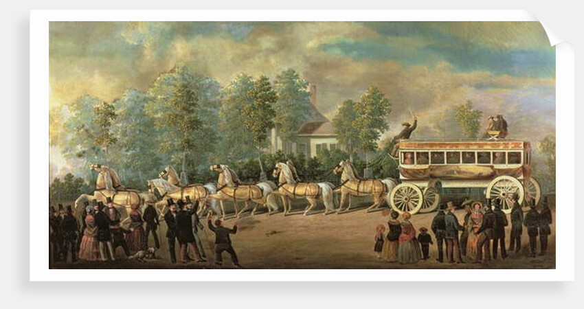 Coach 76 of the Knickerbocker Line, Brooklyn, c.1840-50 by Henry Boese