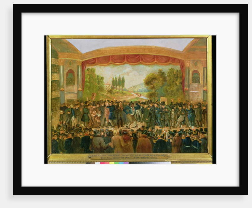 American theatre, Bowery, New York, depicting the 57th night of Mr T.D. Jim Crow Rice November 25th, 1833 by American School