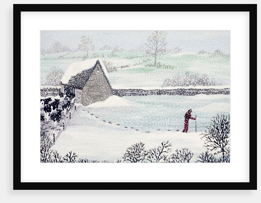 Cotswold Farm in Winter by Maggie Rowe