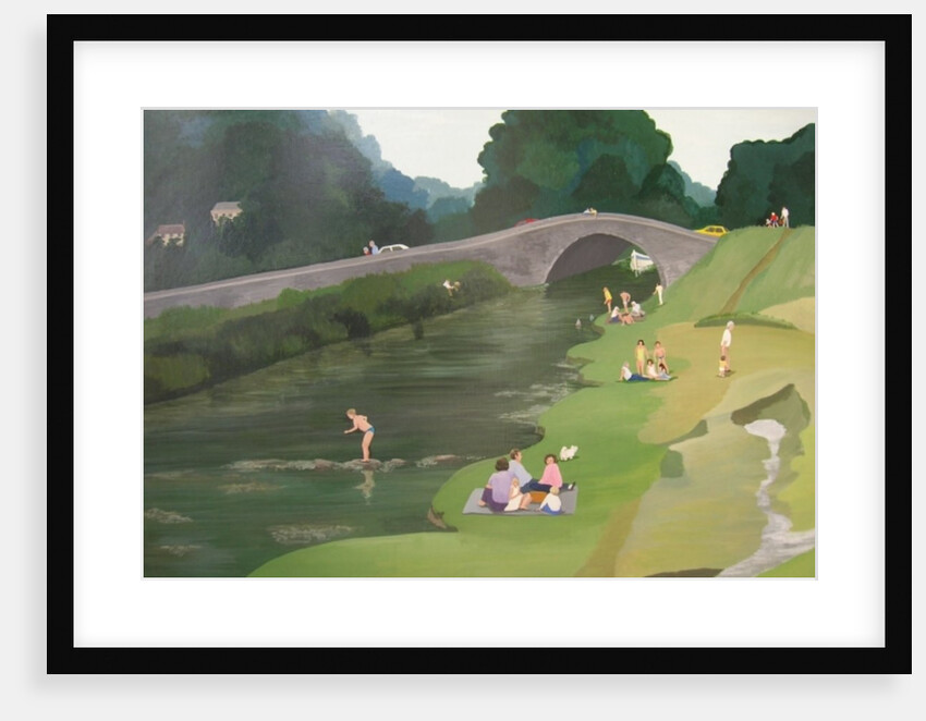 Riverside Picnic, 1989 by Maggie Rowe