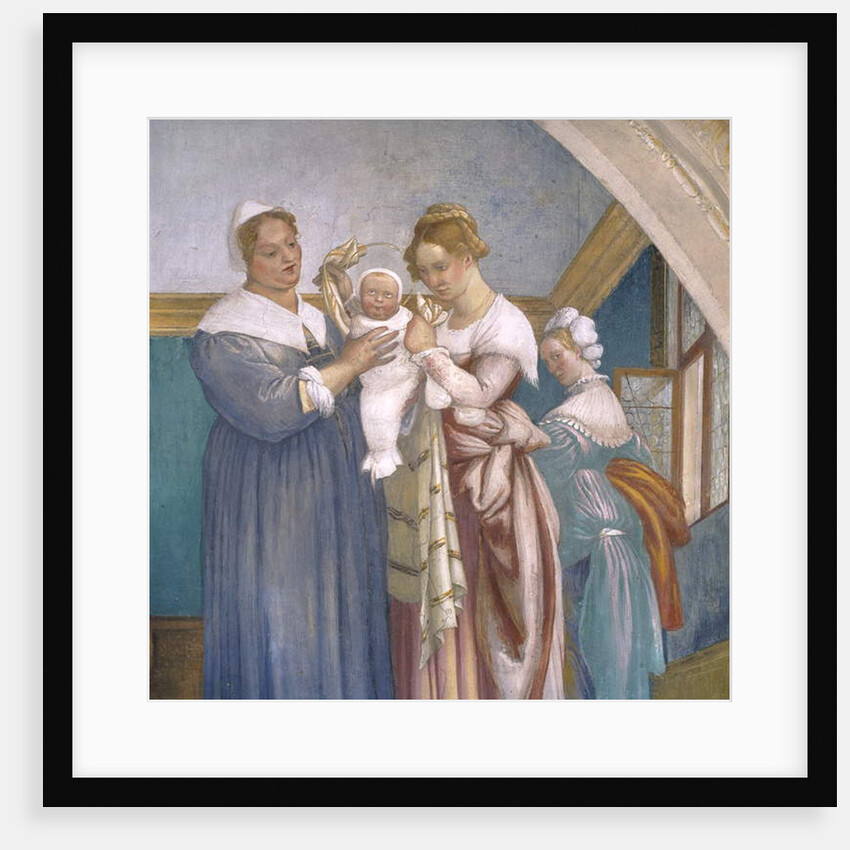 Nativity of the Virgin, lunette from the Lotto Chapel, 1525 by Lorenzo Lotto