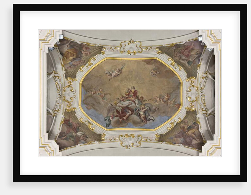 Trinity and Saint Stephen in Glory with the four Evangelists by Unknown artist