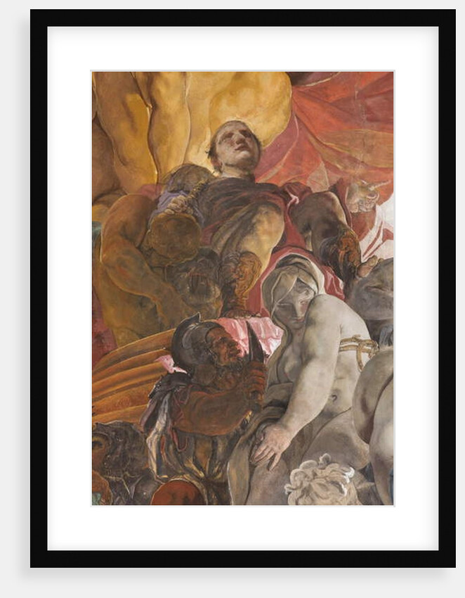 Roman judge condemning to death the Saints Apollonia, Lucy and Catherine of Alexandria, c.1696-97 by Paolo Pagani