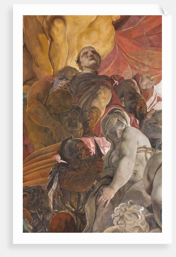 Roman judge condemning to death the Saints Apollonia, Lucy and Catherine of Alexandria, c.1696-97 by Paolo Pagani