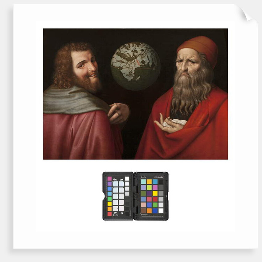 Heraclitus and Democritus by Ambrogio Giovanni Figino